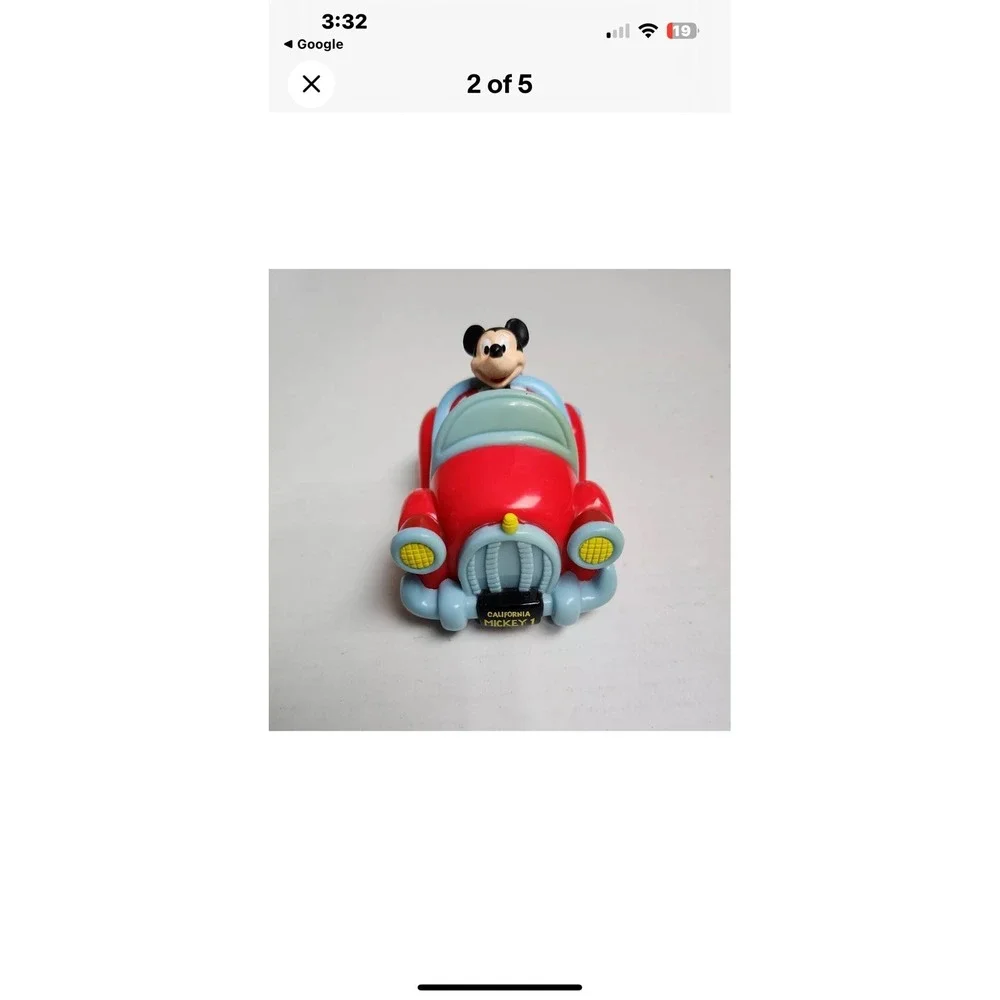 Disney‎ Parks Exclusive Mickey Mouse Friction Style Pull Back Car Toy